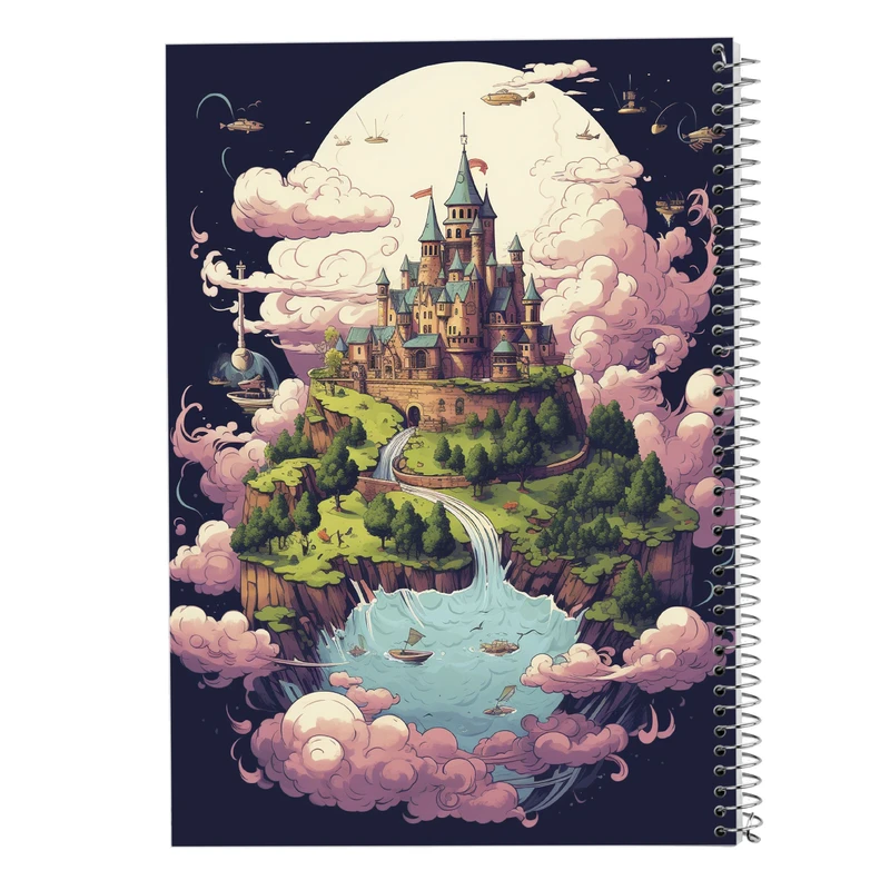 دفتر ژورنال نویسی 50 برگ مدوپد مدل نقطه ای طرح Ghibli کد DF2526