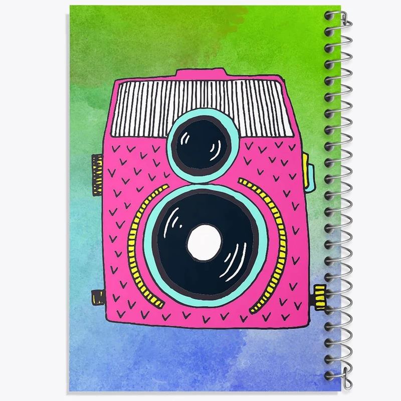 دفتر شطرنجی 50 برگ خندالو طرح دوربین کد 1711