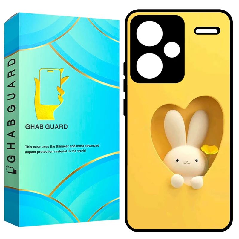 کاور قاب گارد طرح خرگوش مدل GCHPN13PL مناسب برای گوشی موبایل شیائومی Redmi Note 13 Pro Plus