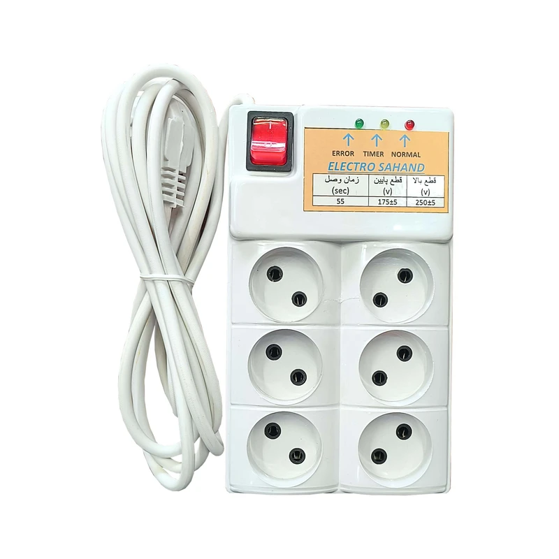 محافظ ولتاژ مدل sgnoor   شش خانه