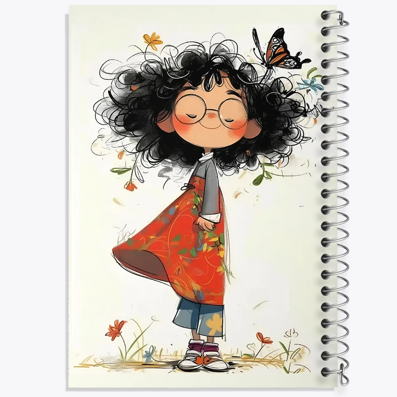 دفتر لیست خرید 50 برگ خندالو طرح دخترانه کیوت کد N3009