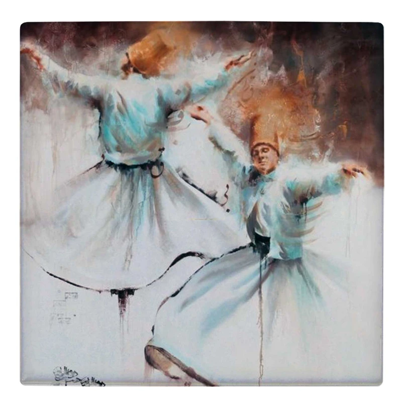  زیر لیوانی  طرح نقاشی سماع صوفی کد    5122086_3890