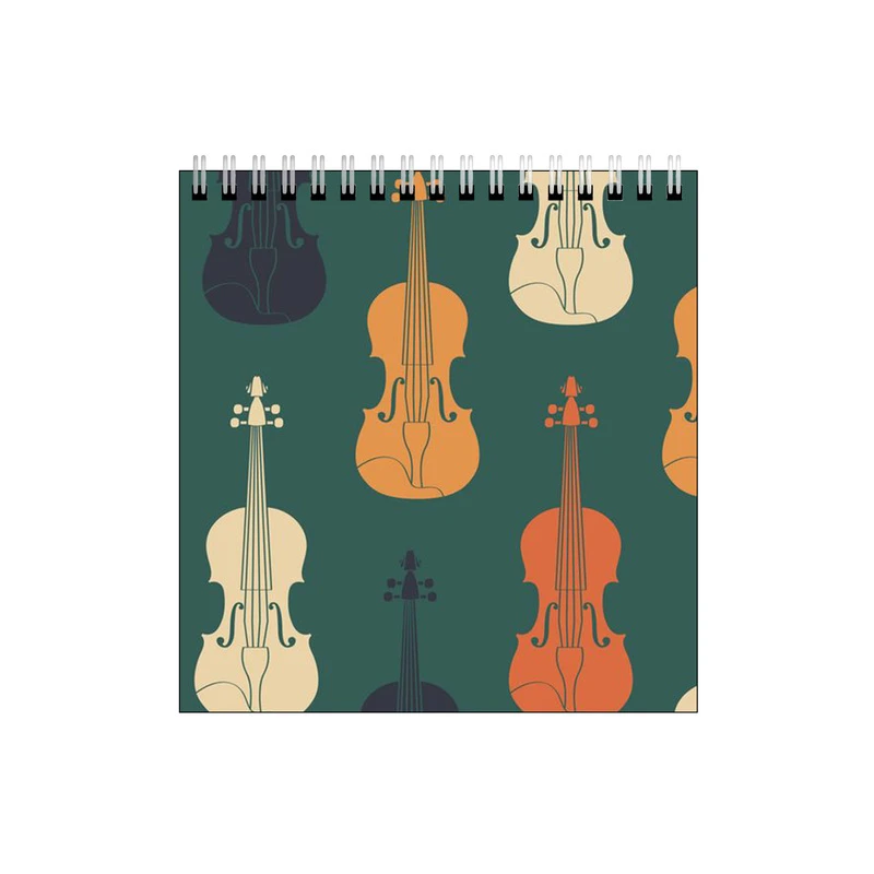 دفتر طراحی طرح پترن ویولون و موسیقی کد 7490351