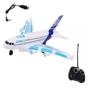 هواپیما بازی کنترلی مدل ایرباس طرح A380 چراغدار کد 01