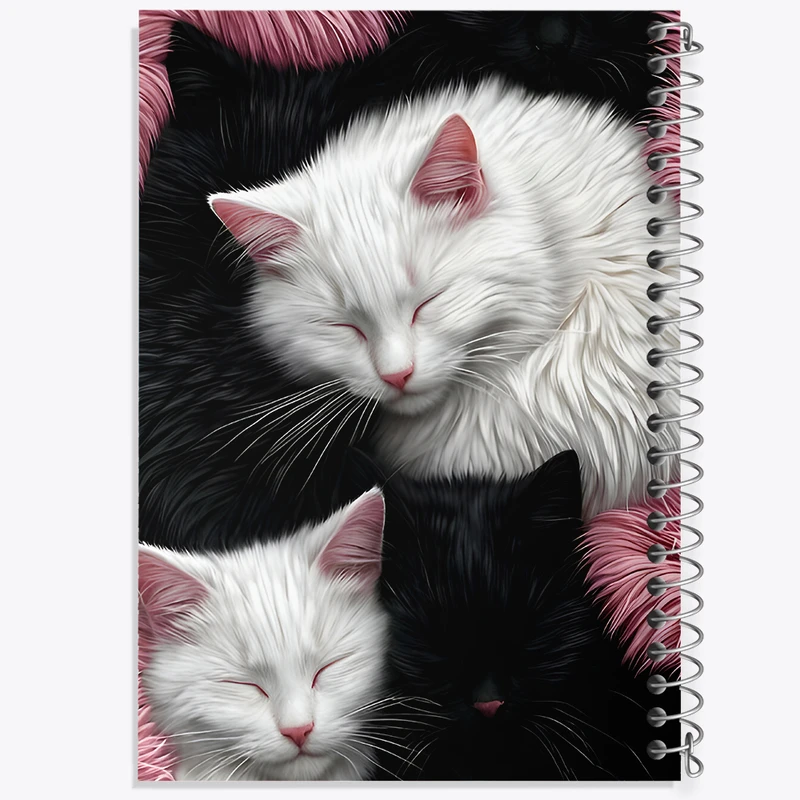 دفتر مشق 100 برگ خندالو طرح گربه های بامزه کد F8122