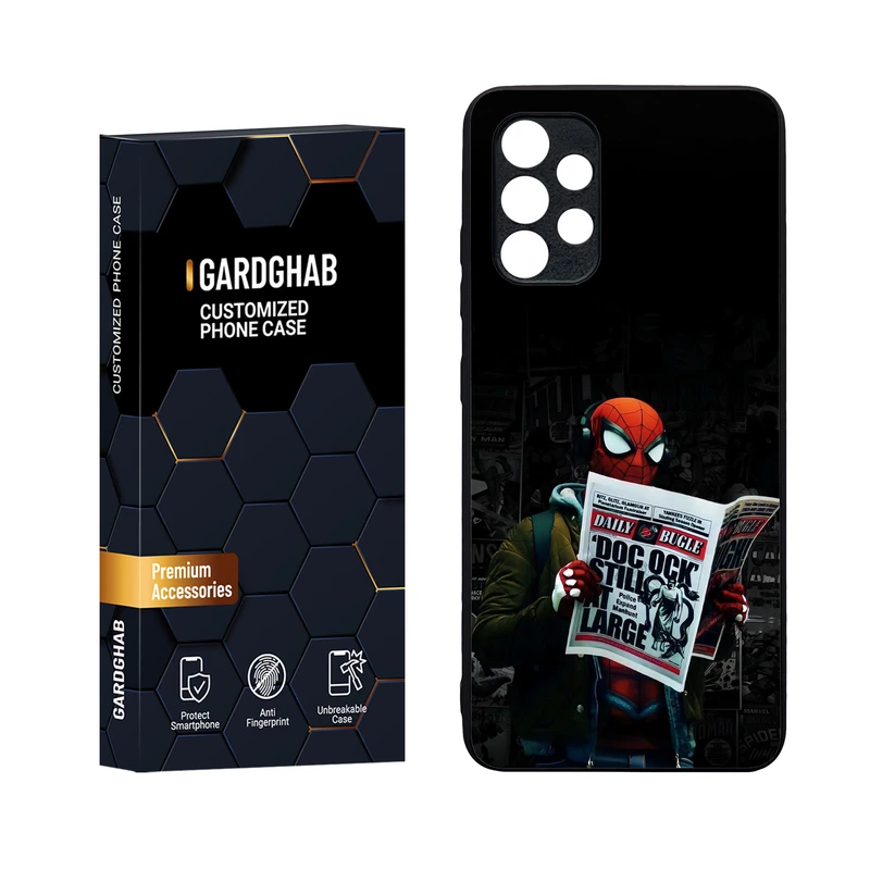 کاور گارد قاب مدل دورژله ای پشت گلس پسرانه مناسب برای گوشی موبایل سامسونگ Galaxy A32 4G