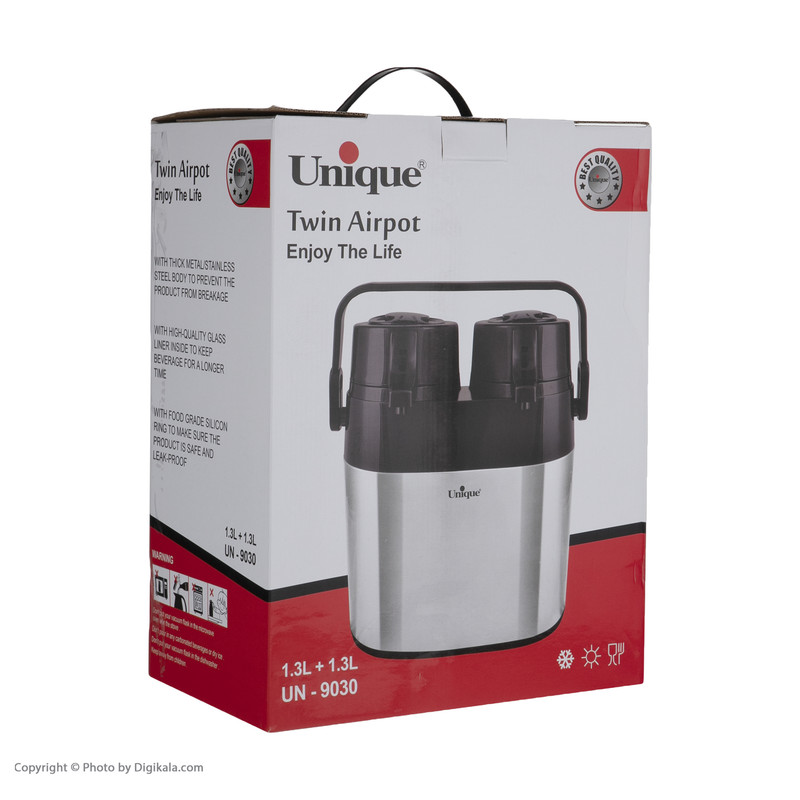 فلاسک یونیک مدل دوقلو کد 9030 گنجایش 1.3 لیتر