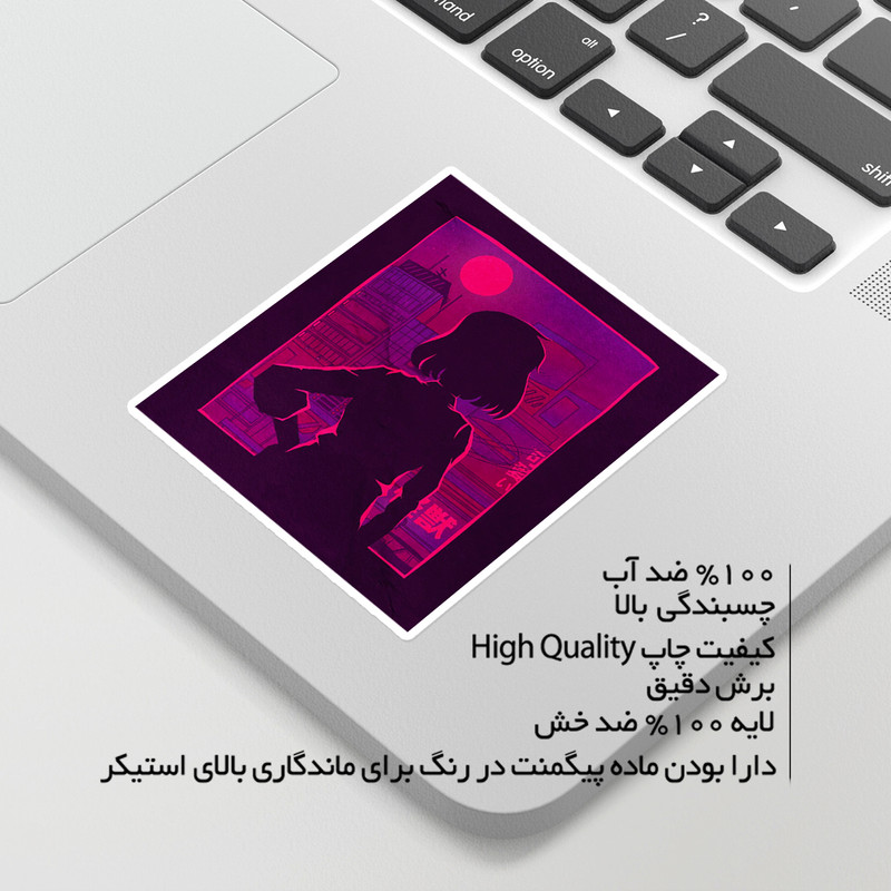 استیکر لپ تاپ ماسا دیزاین طرح girl مدل venus671