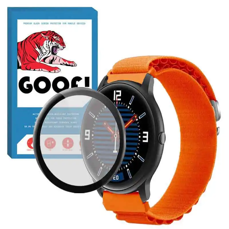 بند گوف مدل LOOP ALPINE مناسب برای ساعت هوشمند ایمیلب KW66 به همراه محافظ صفحه نمایش