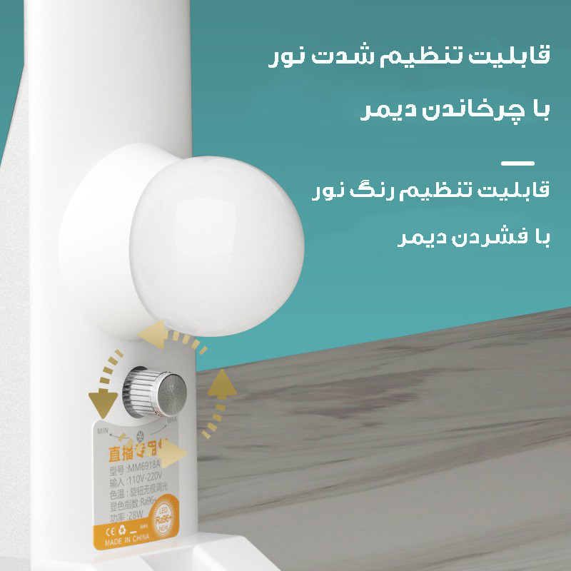 نور ثابت ال ای دی مدل MM6918 بسته 2 عددی