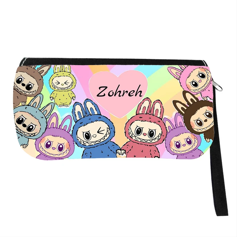 جامدادی پاد آفرین مدل فانتزی طرح عروسک لبوبو اسم زهره کد p189