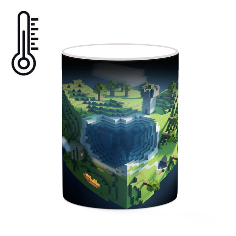 ماگ حرارتی کاکتی طرح ماینکرافت minecraft مدل mgh41237