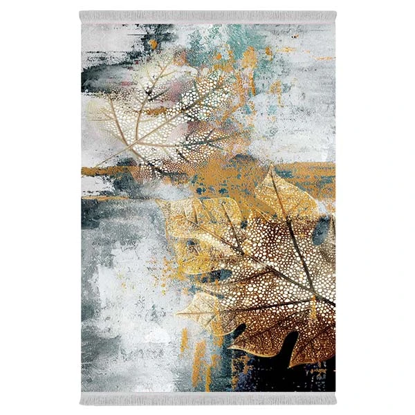 فرش پارچه‌ای دفه مدل فرشینه طرح مدرن کد 120