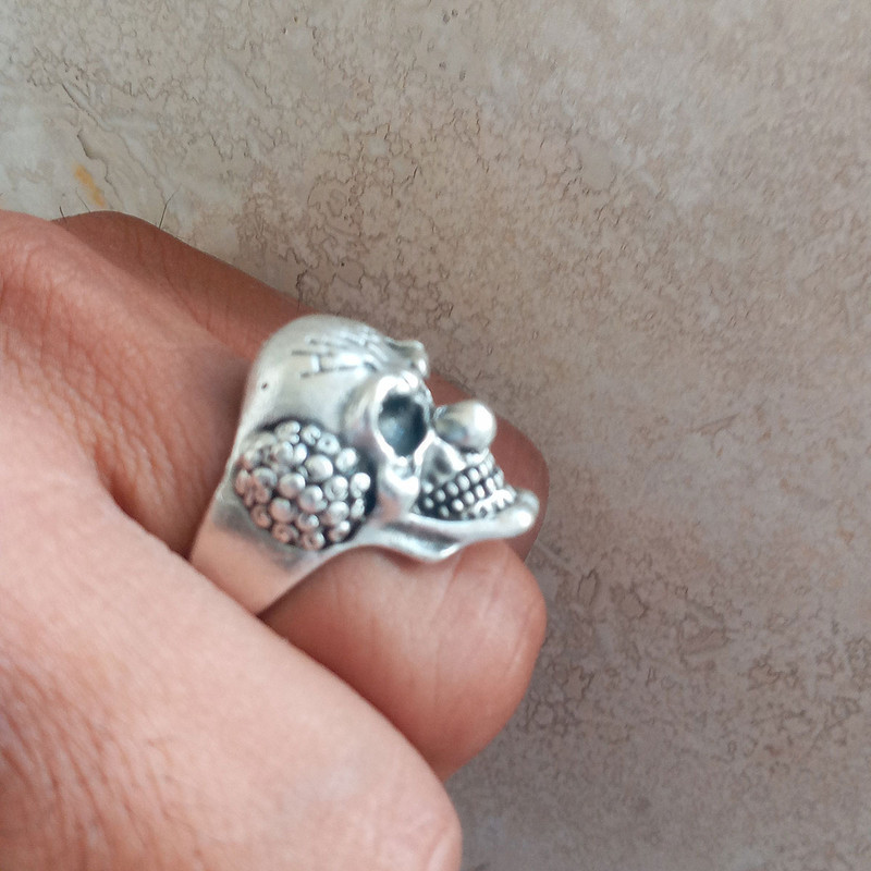 انگشتر مردانه مدل جمجمه و دلقک کد ES-4001