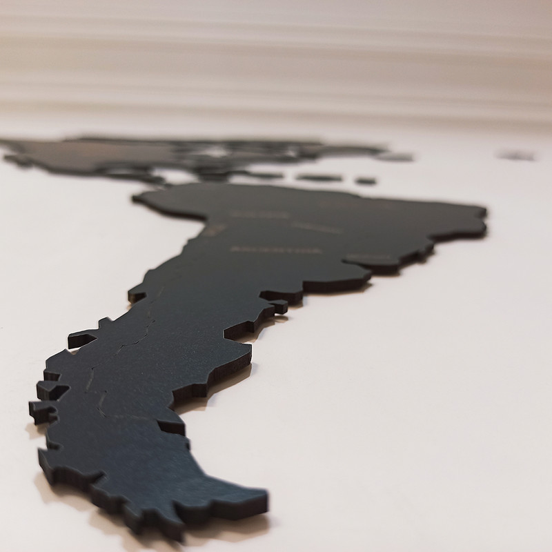 استیکر مدل نقشه چوبی جهان کد 2022