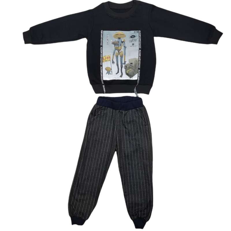 ست سویشرت و شلوار پسرانه مدل آدم فضایی
