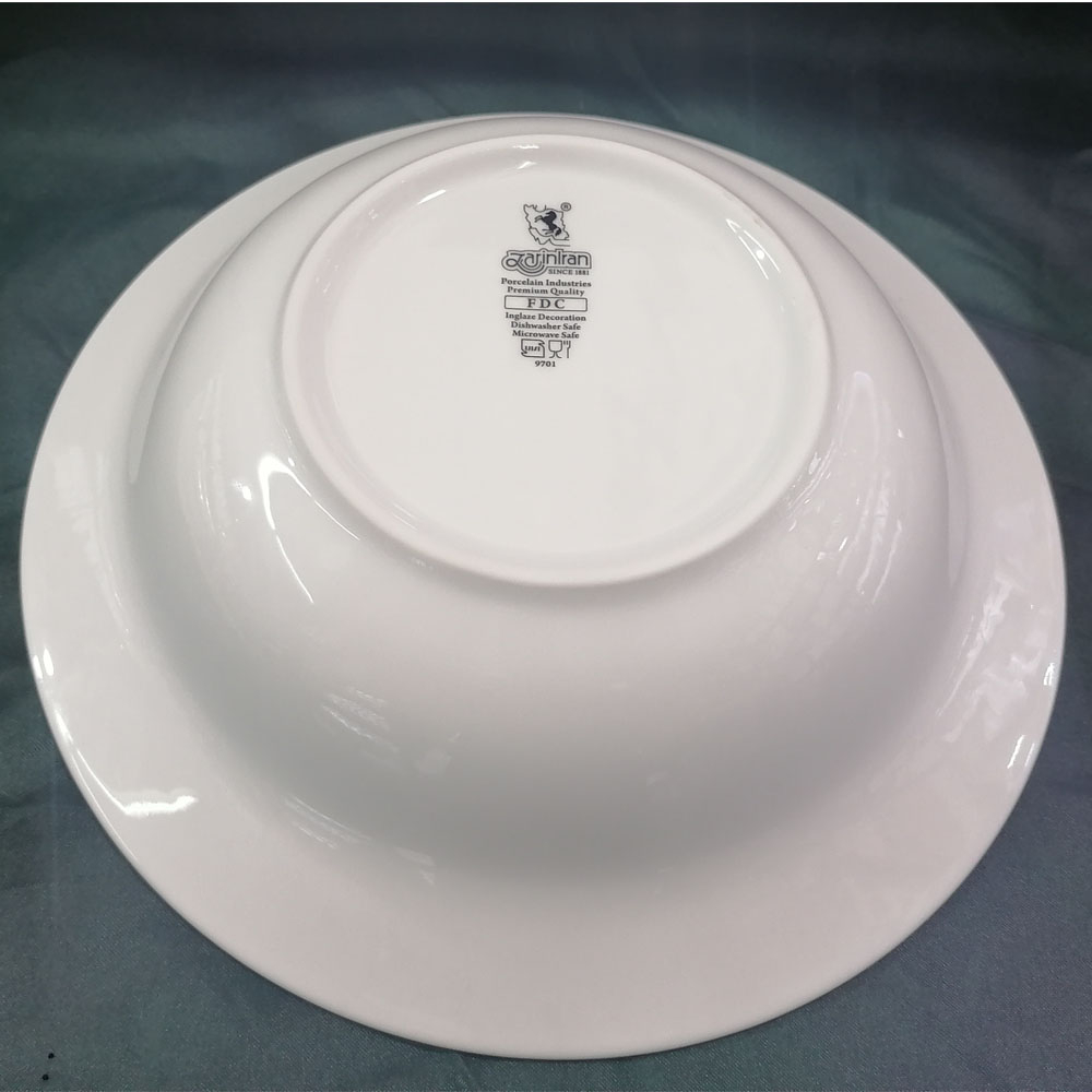 کاسه سالاد خوری چینی زرین ایران مدل سپیدار