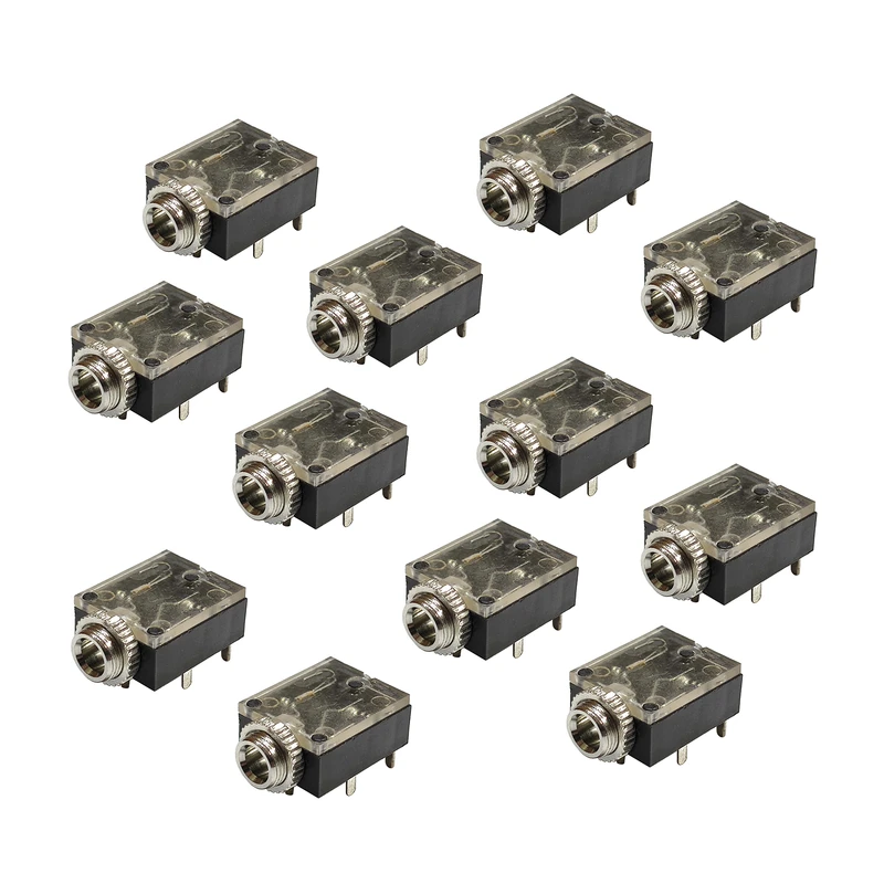 سوکت مادگی هدفون کد 3.5mm_aux بسته 12 عددی