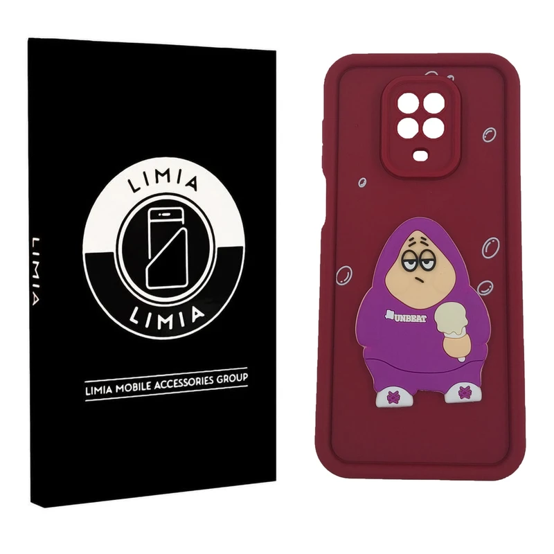 کاور لیمیا مدل سولید لنزدار طرح عروسکی برجسته مناسب برای گوشی موبایل شیائومی Redmi Note 9S/9 Pro