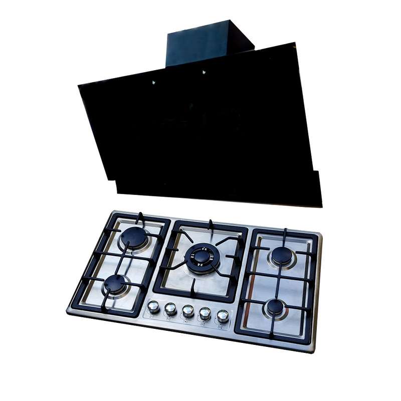 ست اجاق گاز صفحه ای و هود دنپاسر مدل T90Fn
