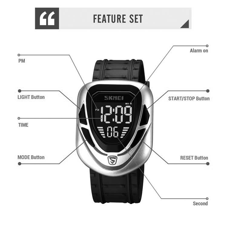 ساعت مچی دیجیتال پسرانه اسکمی مدل 1833slrd