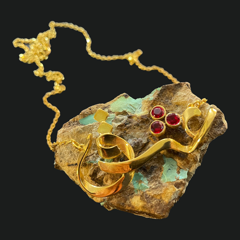 گردنبند نقره زنانه مدل عشق