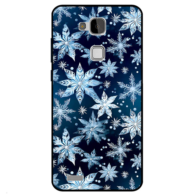 کاور مگافون طرح برف مدل 2824 مناسب برای گوشی موبایل هوآوی Mate 7 