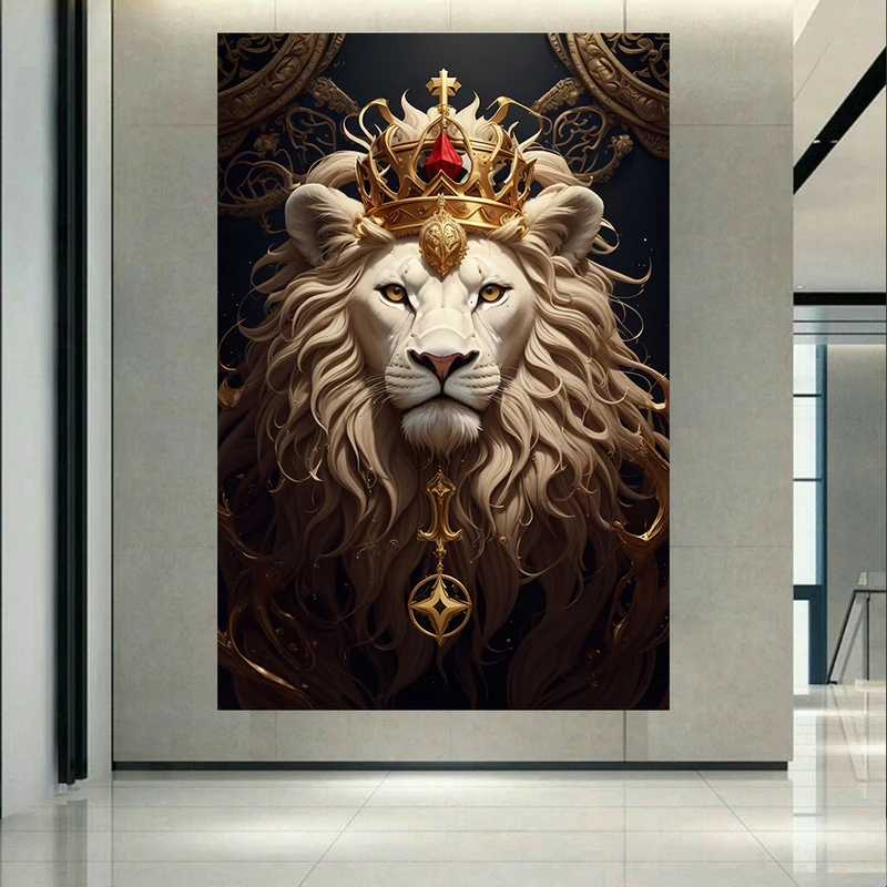 پوستر طرح شیر سلطنتی مدل پادشاه جنگل کد AR304606