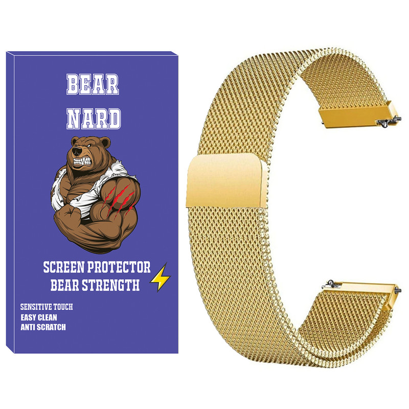 بند برنارد مدل Milanese-BR-TW مناسب برای ساعت هوشمند امیزفیت Bip 5