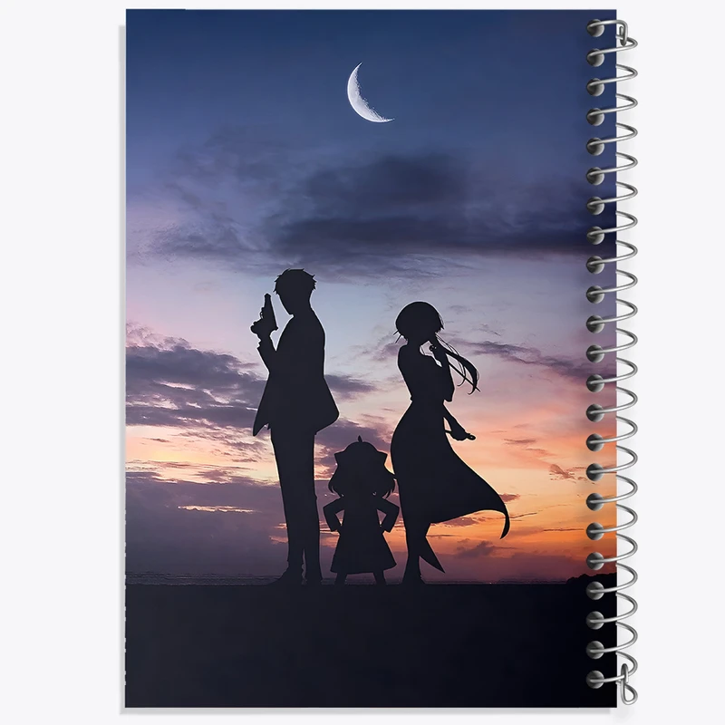 دفتر مشق 50 برگ خندالو طرح انیمه اسپای ایکس کد N3687