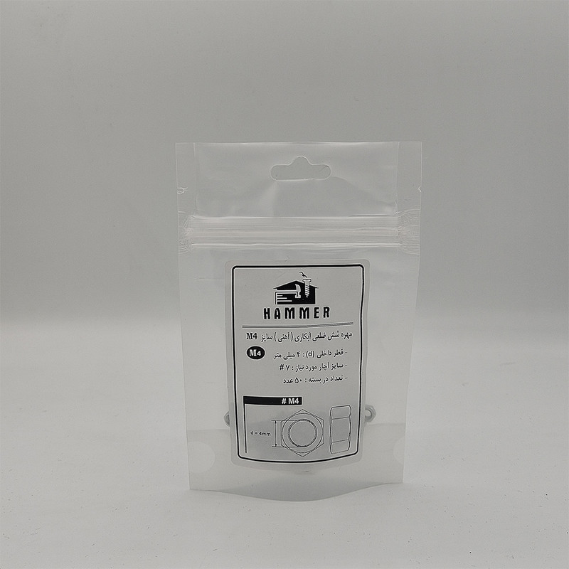 مهره هامر مدل شش ضلعی کد M4 مجموعه 50 عددی