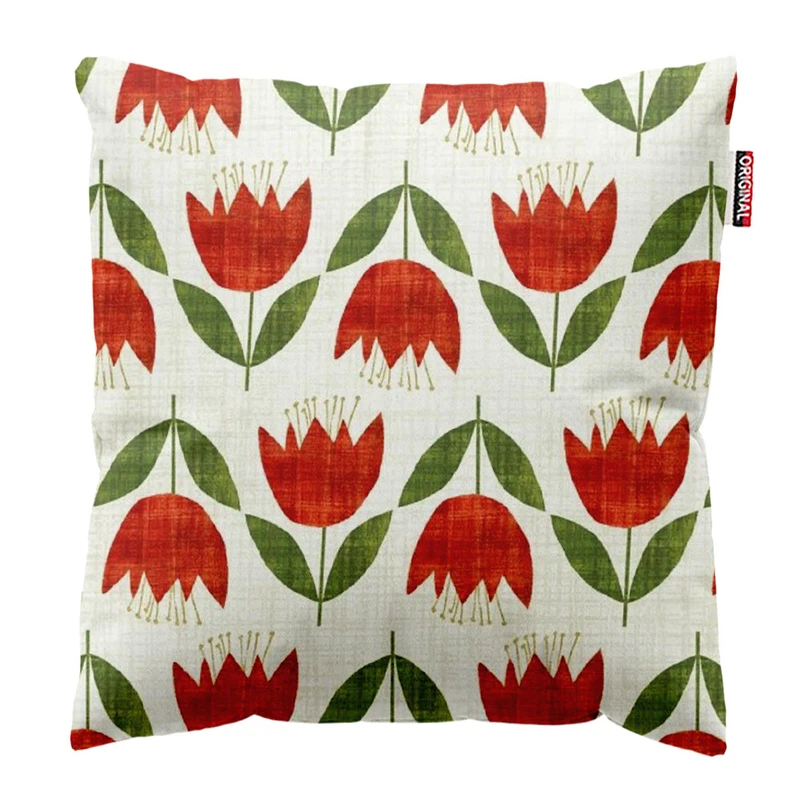 کوسن پاد آفرین طرح گل کد 3051 سایز 30*30 سانتی متر