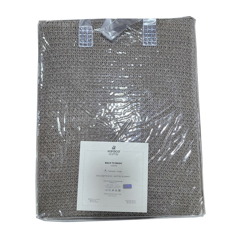 سرویس روتختی کاراجا هوم مدل Örgü Battaniye bafti دو نفره یک تکه