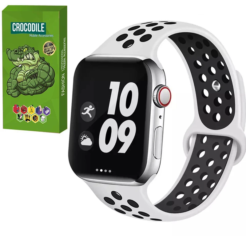 بند کروکودیل مدل C-nike مناسب برای اپل واچ سری 6 42 / 44 میلی متر