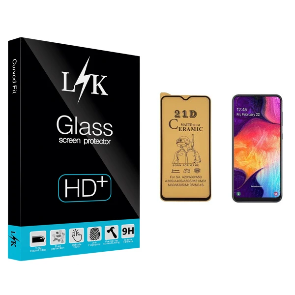 محافظ صفحه نمایش سرامیکی ال کی مدل +LITE مناسب برای گوشی موبایل سامسونگ Galaxy A50