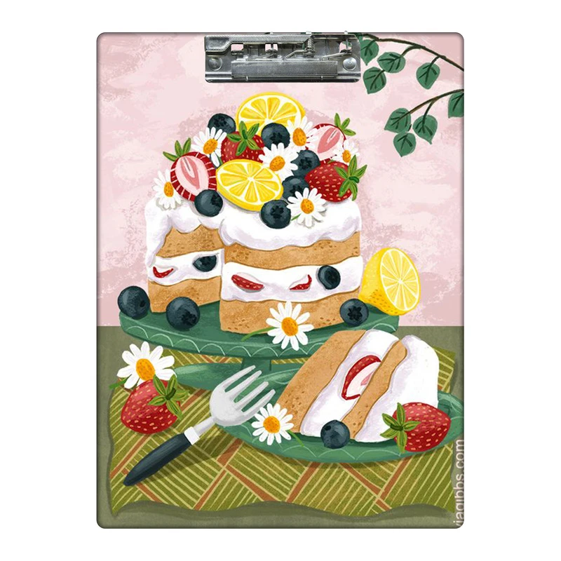تخته شاسی طرح کیک میوه ای کد 4233716 سایز A4
