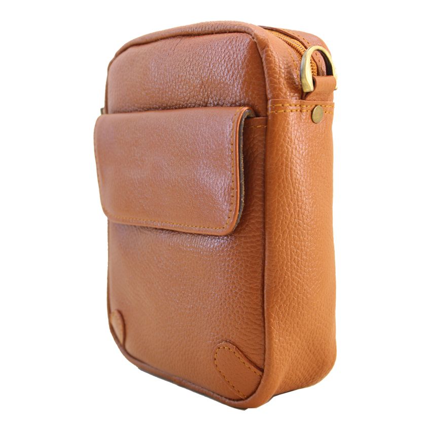 کیف رودوشی مردانه چرم آرا مدل d021 f -  - 12