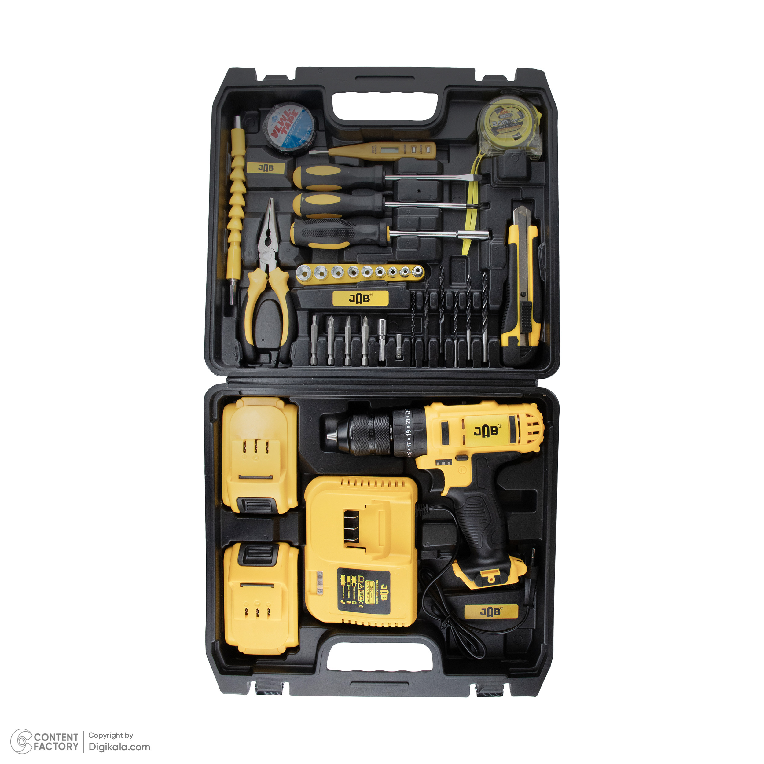 مجموعه 35 عددی دریل پیچ گوشتی شارژی جاب مدل JBE-3600