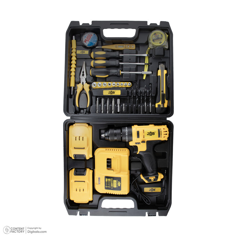 مجموعه 35 عددی دریل پیچ گوشتی شارژی جاب مدل JSB-3600V