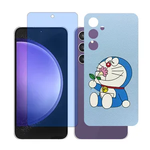 Glass Together model Matte Anti-blue Screen Protector Suitable for Samsung Galaxy A55 Mobile Phone with Back cover sticker