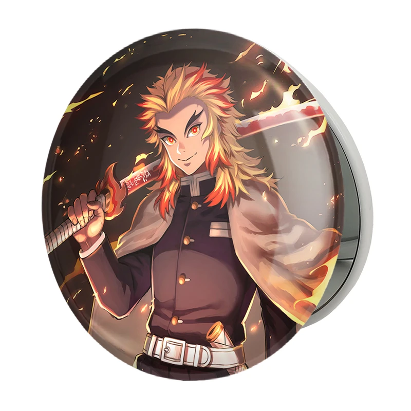 آینه جیبی خندالو طرح کیوجورو رنگوکو انیمه شیطان کش مدل تاشو کد 10103 