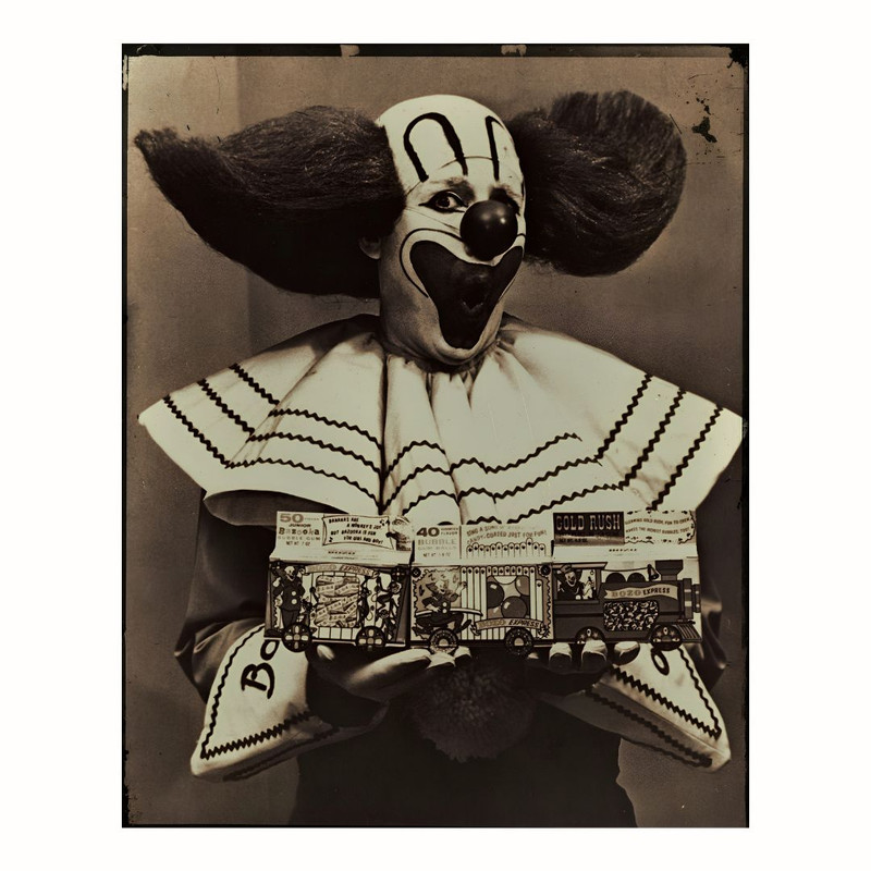 پوستر مدل  از پرتره بوزو کلاؤن با هنر  