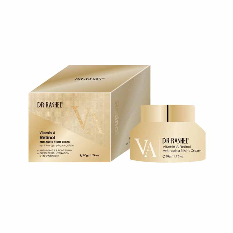 کرم شب ضد چروک دکتر راشل مدل ویتامین ای رتینول وزن 50 گرم