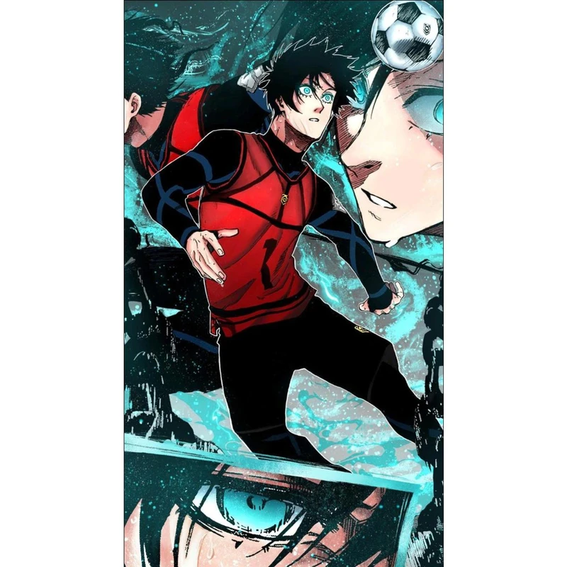 پوستر بوم استیکر طرح انیمه Blue Lock مدل Itoshi Rin کد P157