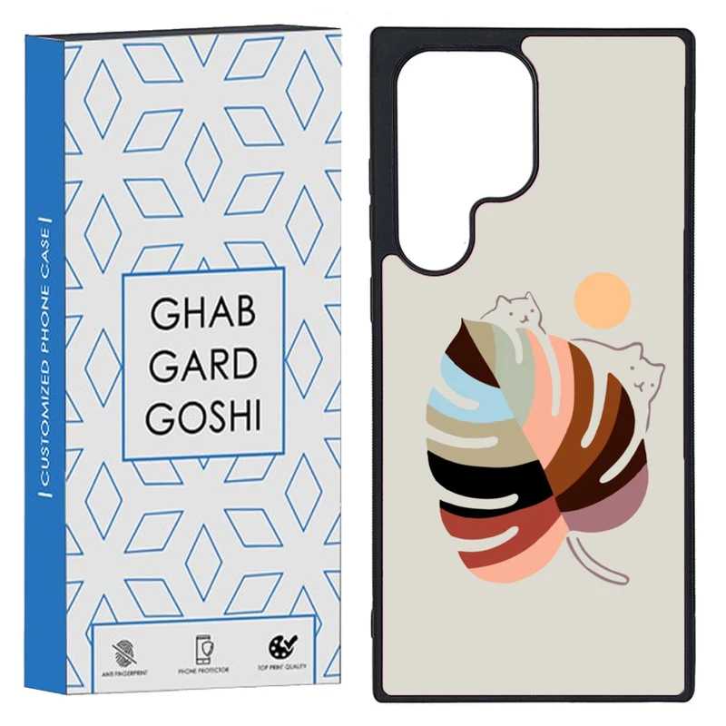 کاور قاب گارد گوشی طرح گربه کد TPU-014 مناسب برای گوشی موبایل سامسونگ Galaxy S23 Ultra