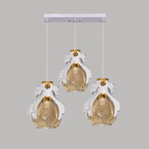 لوستر سه شعله مدل مرغابی طرح خطی کد 708