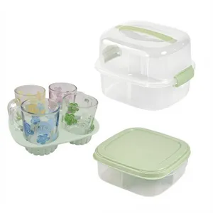 سبد پیک نیک لیمون طرح گل کد FIDOKA-2241 مجموعه 7 عددی