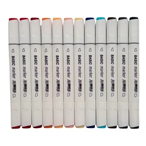 ماژیک راندو بیسیک مدل براش پوست بسته 12 عددی