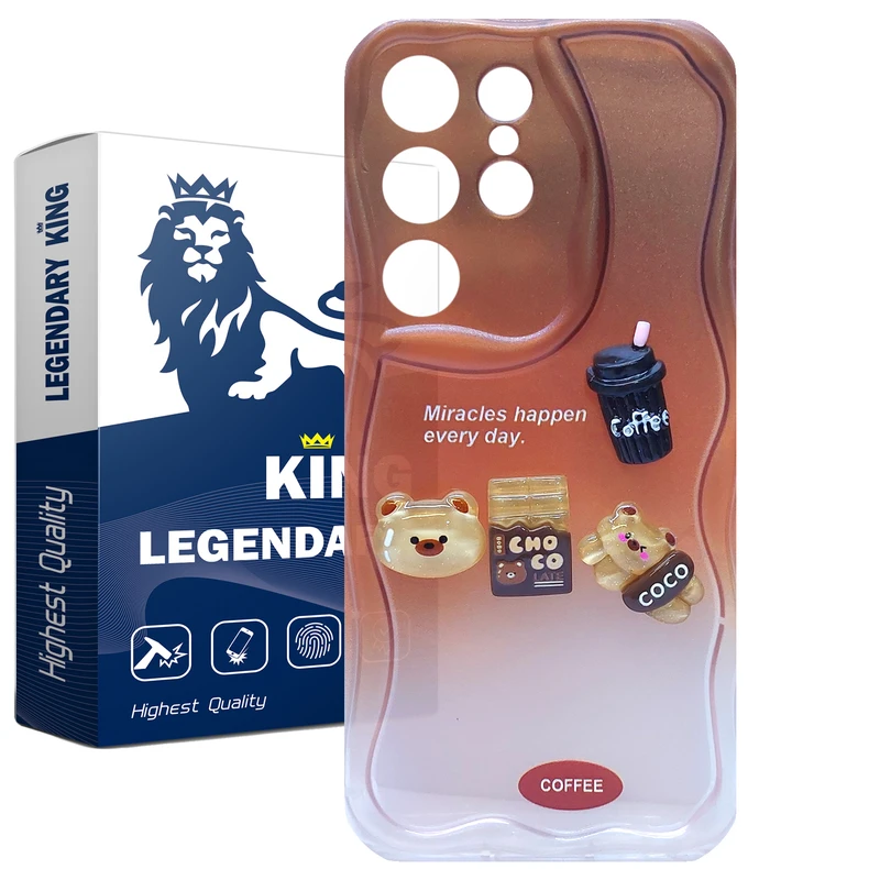 کاور لاین کینگ مدل CAFFEH مناسب برای گوشی موبایل سامسونگ Galaxy S23 Ultra