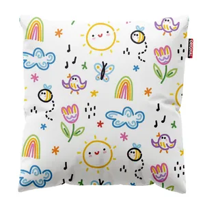 کوسن پاد آفرین مدل کوسن پاد آفرین طرح کارتونی بچگانه کد 4564 سایز 30*30 سانتی متر